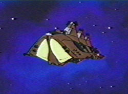 The Mazone Pyramidda battleship.