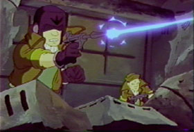 Arrr! We're evil! Arrr-hey, Harlock just blew a basketball-sized hole in my chest! Arr, matey, that hurts!